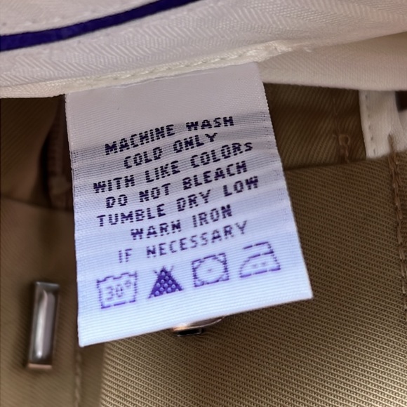 Alan Flusser Mens Khaki Golf Pants 40x30 100% cotton. Flat front straight leg. - Picture 7 of 11